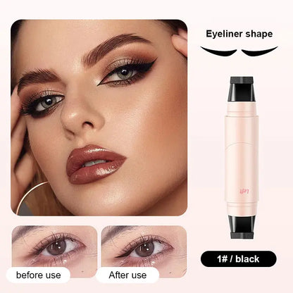 Wing Stamp Eyeliner - Dual-Head Design For Perfect Cat Eyes In Seconds