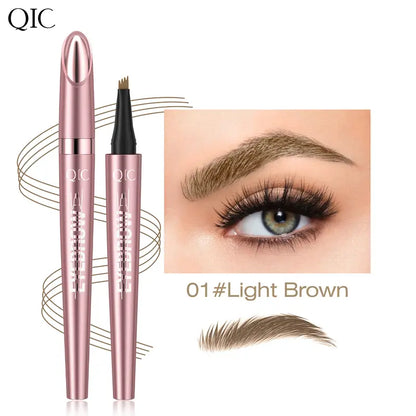 Micro-Fork Eyebrow Pen - Waterproof Hair-Like Strokes For Naturally Fuller Brows
