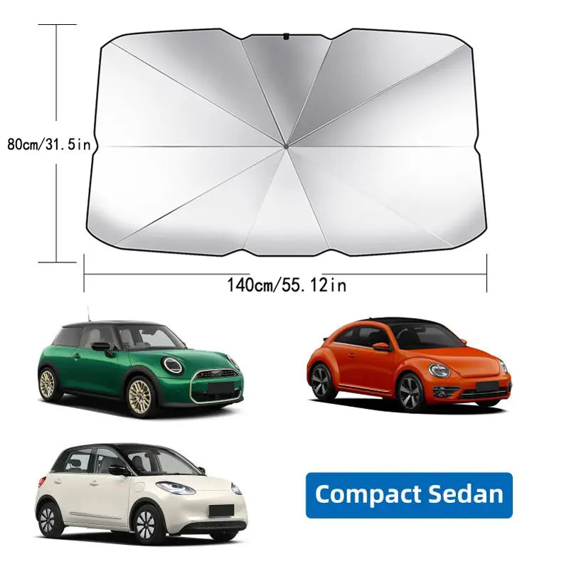 Beat The Heat Before You Drive--Block harsh sunlight, help reduce interior heat, and keep your parked car more comfortable in seconds