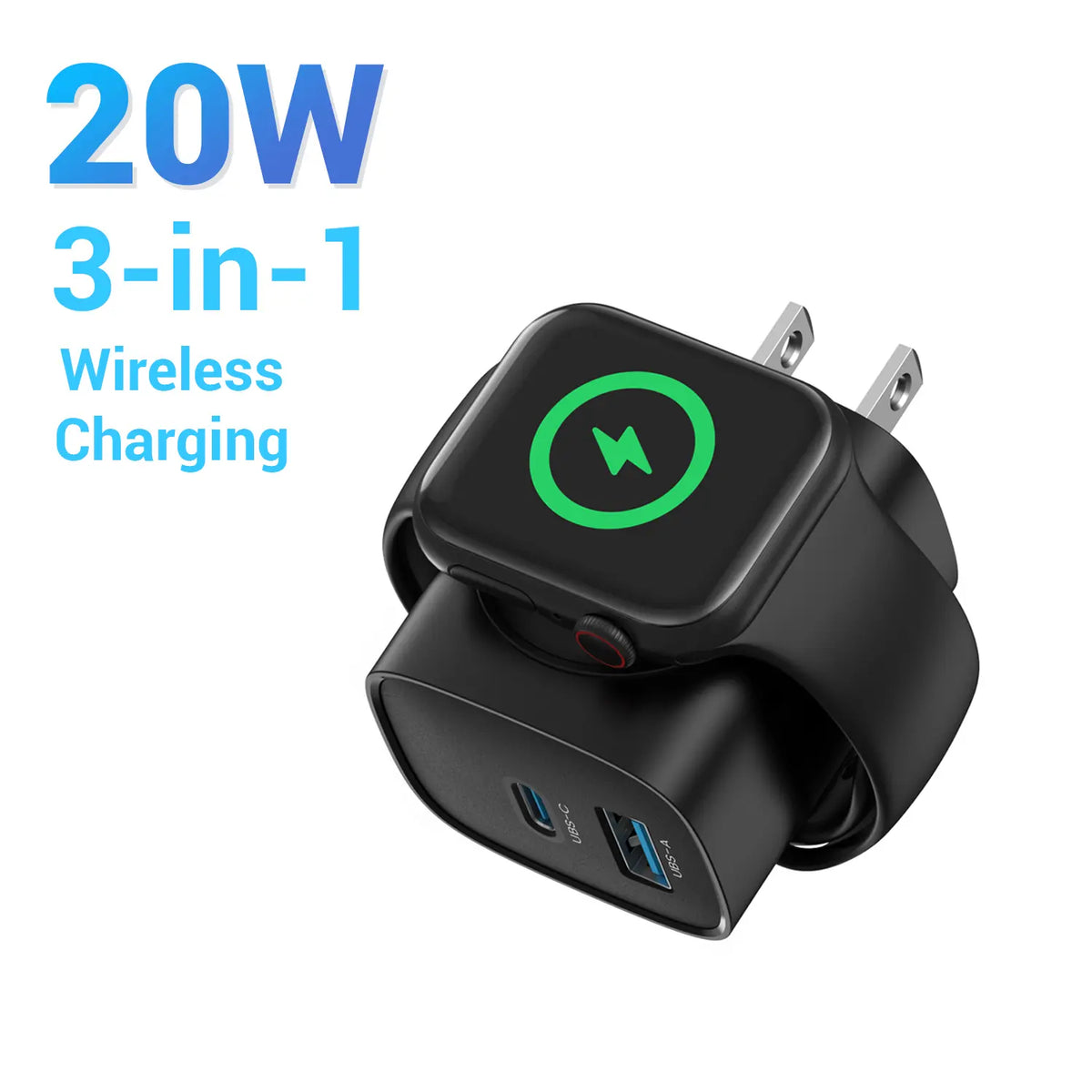 3-in-1 Wall Charger - One Compact Plug For All Your Essentials