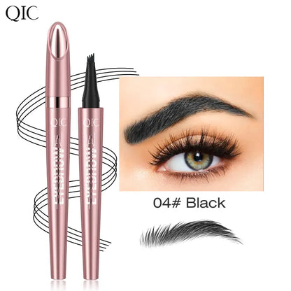 Micro-Fork Eyebrow Pen - Waterproof Hair-Like Strokes For Naturally Fuller Brows