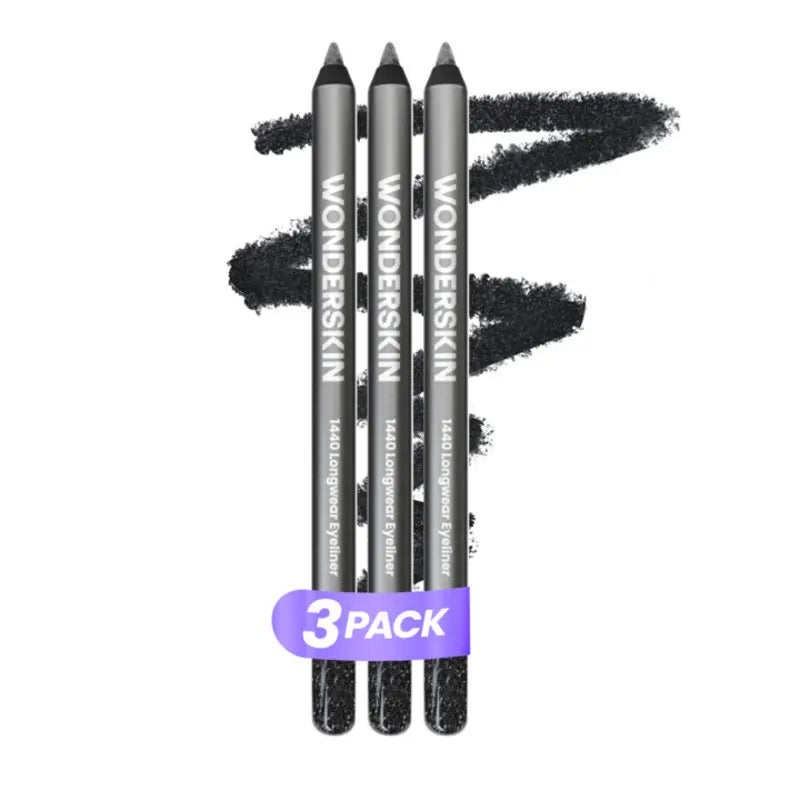 3-Piece Longwear Eyeliner Set - 24HR Waterproof Color That Stays Put