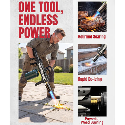 🔥 Power Flame Torch（Not included gas tank) - Fast Fire Starting For BBQ & Outdoor Adventures