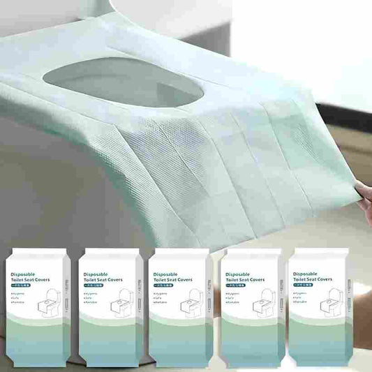 Disposable Toilet Seat Covers - XL Waterproof Protection For Cleaner Public Restroom Use