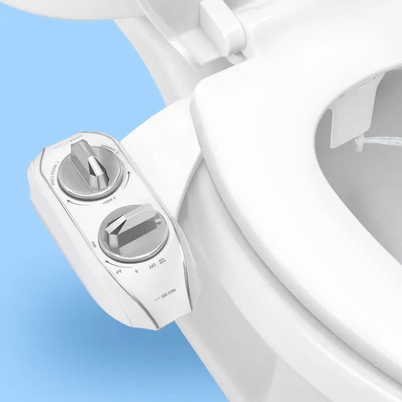 🚽 Bidet Toilet Seat Attachment - Dual Nozzle Water Cleaning System For A Cleaner, Fresher Bathroom Experience