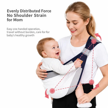 Baby Carrying Sling - Breathable Adjustable Support For Easier Carrying
