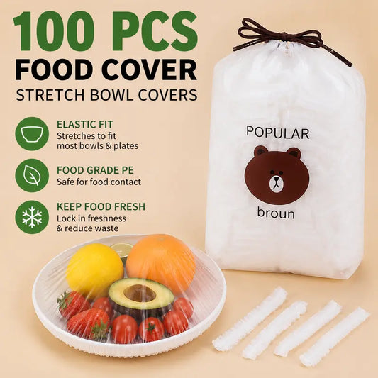 Stretch Food Covers - Elastic Fit For Fast Everyday Storage