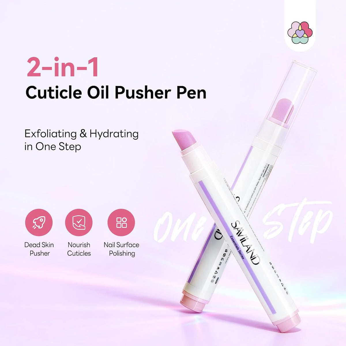 2-in-1 Cuticle Pen - 45° Ceramic Tip For Smooth, Hydrated Cuticles