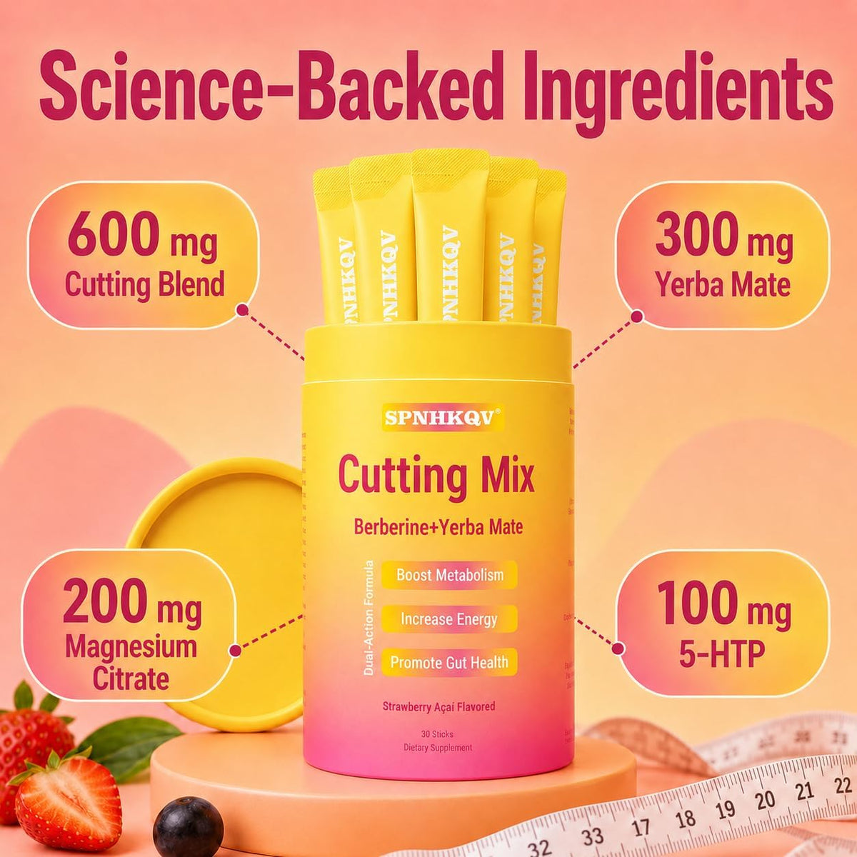 Berberine Drink Mix – Single-Serve Formula For Daily Energy & Gut Wellness