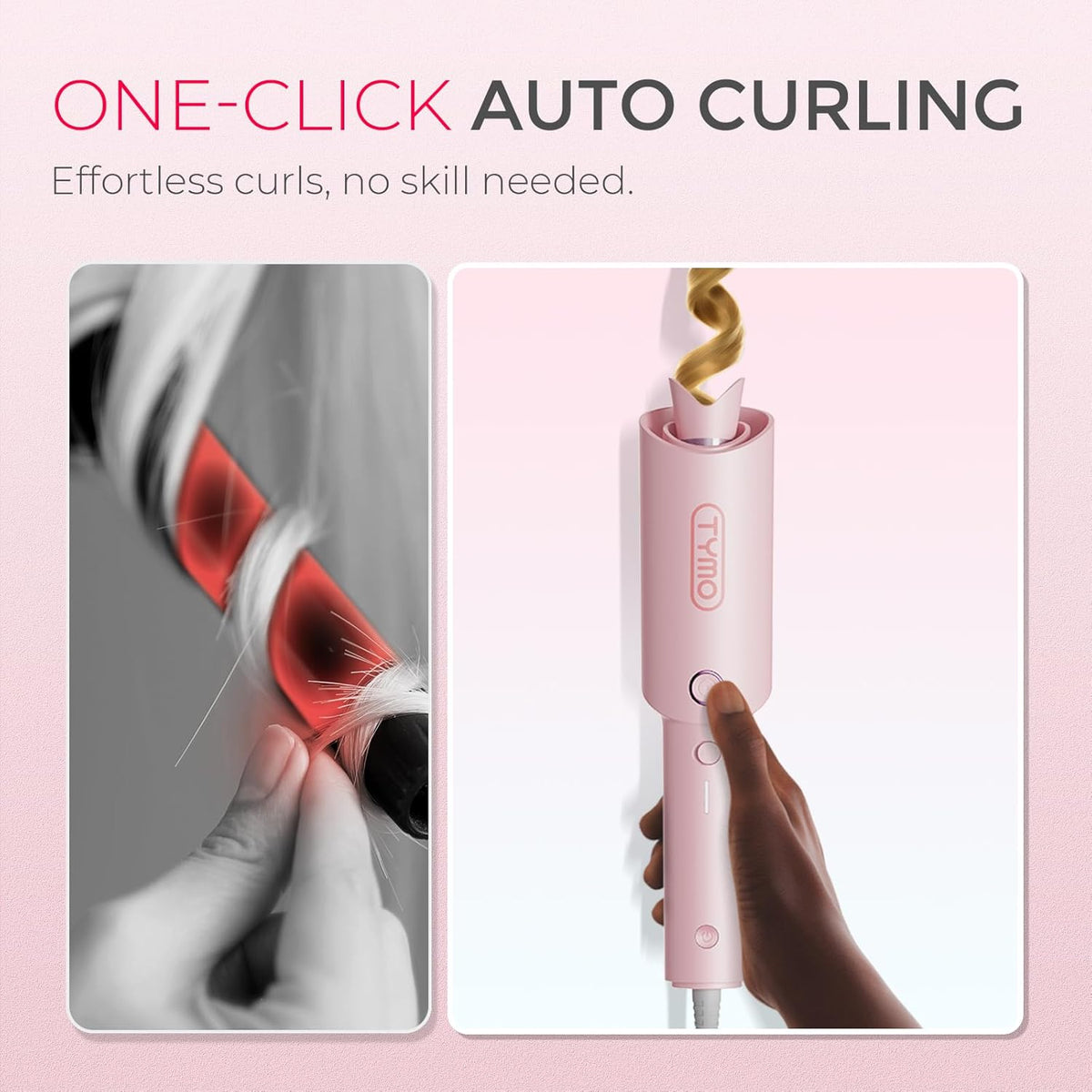 Automatic Rotating Curling Iron – Ceramic Ionic Styling for Effortless Bouncy Curls