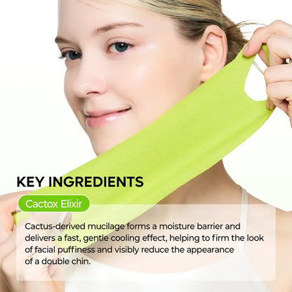 V-Line Cooling Mask - Cactus Infused Formula For A More Defined Jawline