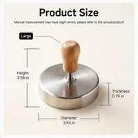 Wood‑Handle Presser Spiral Detachable