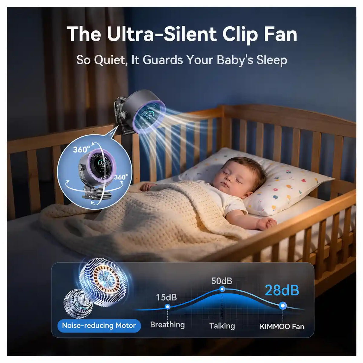Portable Clip Fan - Turbo Airflow For Instant Personal Cooling