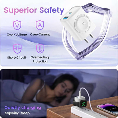 3-in-1 Wall Charger - One Compact Plug For All Your Essentials