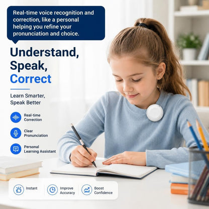 AI Wearable Translator - Real-Time 165-Language Translation For Easy Conversations Anywhere