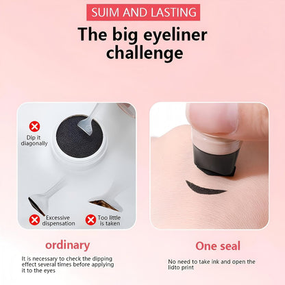 Wing Stamp Eyeliner - Dual-Head Design For Perfect Cat Eyes In Seconds