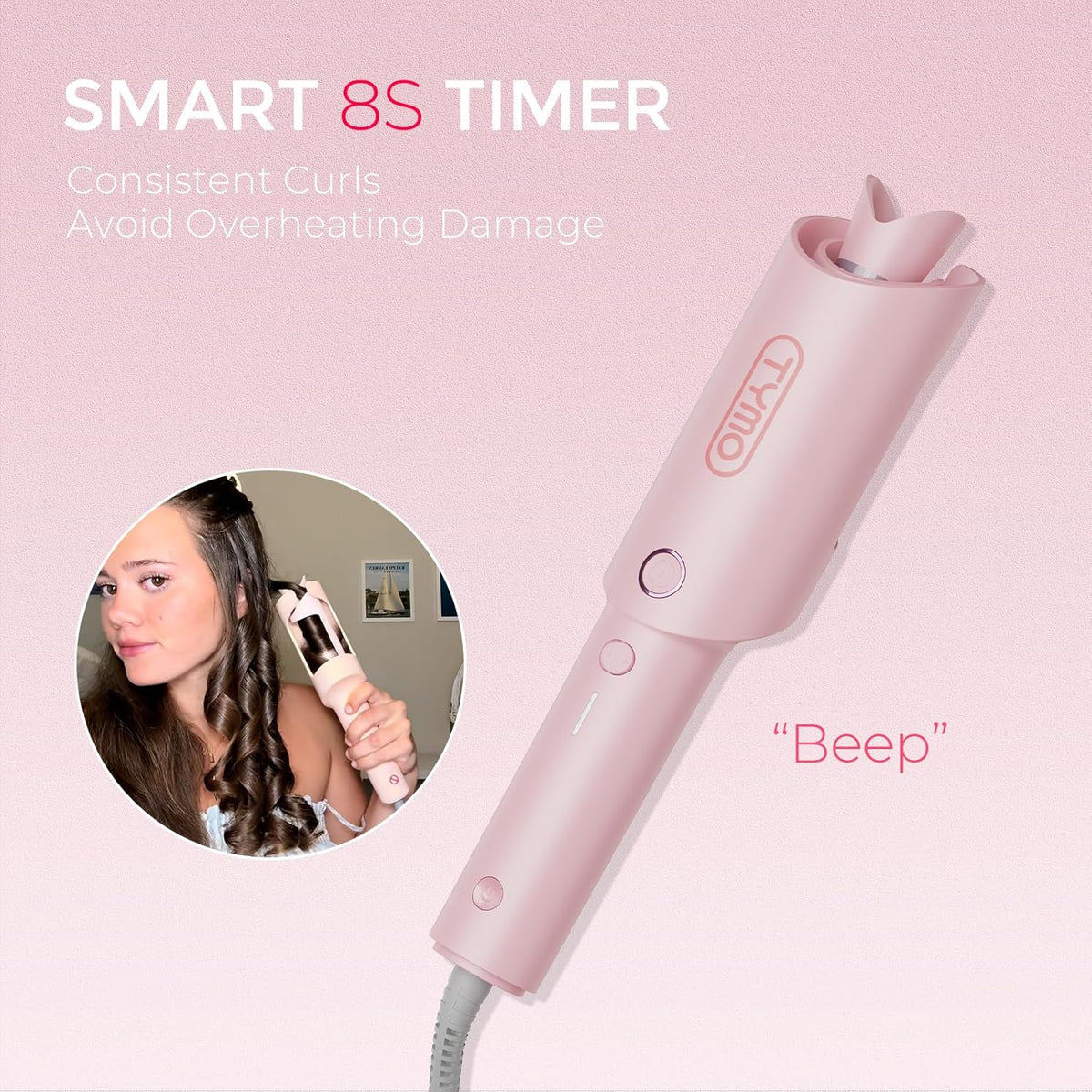 Automatic Rotating Curling Iron – Ceramic Ionic Styling for Effortless Bouncy Curls