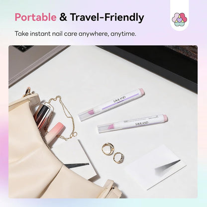 2-in-1 Cuticle Pen - 45° Ceramic Tip For Smooth, Hydrated Cuticles