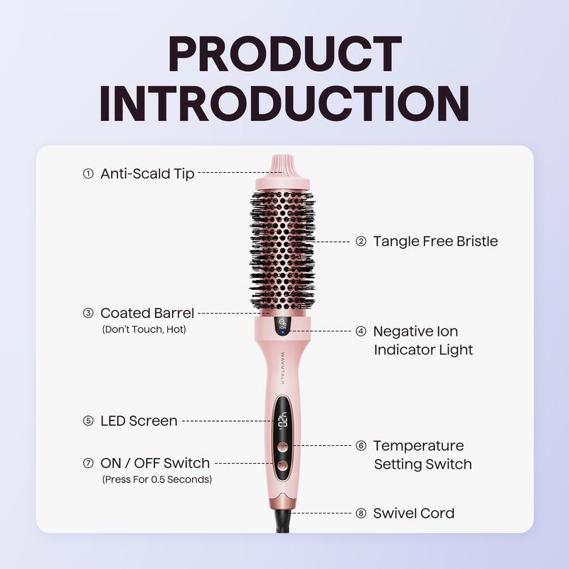 Thermal Styling Brush – Ionic Heat for Smooth, Voluminous Blowouts