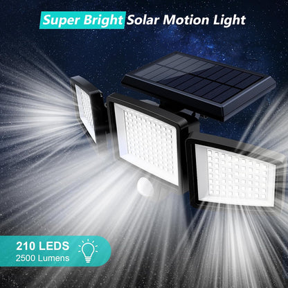Ultra Bright 2500LM Solar Motion Sensor Security Lights