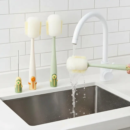 5-in-1 Bottle Cleaning Brush - Deep Clean Every Straw, Lid & Hard-To-Reach Spot