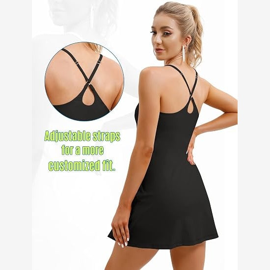 2-in-1 Active Dress - Bathroom-Friendly Built-In Shorts for Effortless Movement