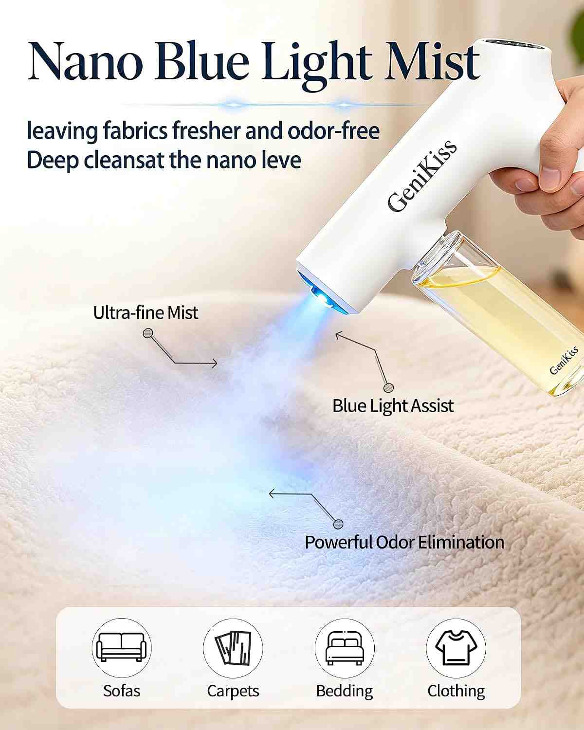 Ultra Nano Blue Light Bio-Enzyme Deodorizer Spray Machine