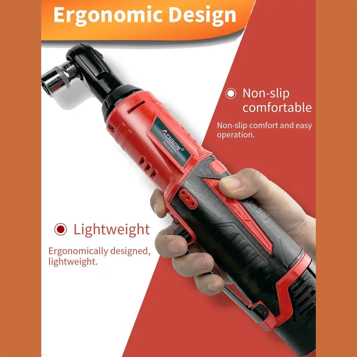 Cordless Electric Ratchet Wrench - High-Torque Power For Tight-Space Repairs